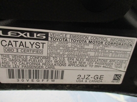 2001 LEXUS IS300 BLACK 3.0L AT Z15050